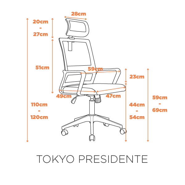 Cadeira Fratini - Tokyo Presidente - Imagem 5