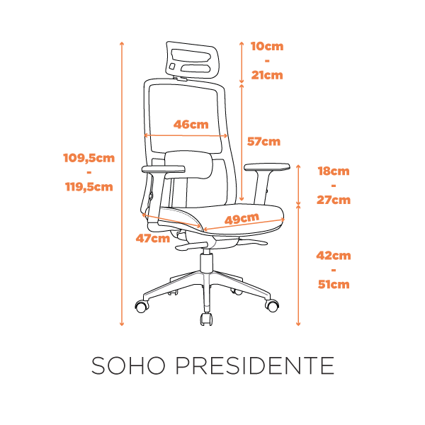 Cadeira Fratini - Soho Presidente - Imagem 6